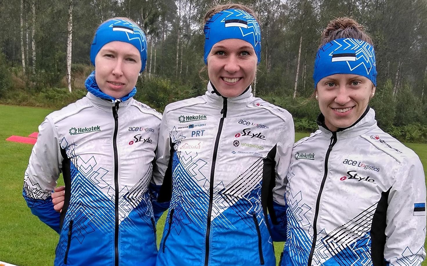 Eesti teatenaiskond. Vasakult paremale: Annika Rihma, Evely Kaasiku, Laura Joonas.