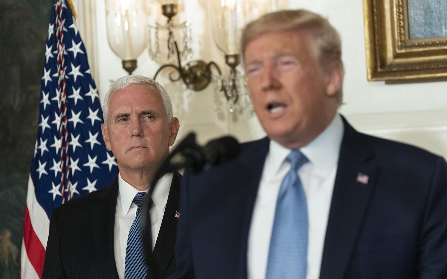 Asepresident Mike Pence ja president Donald Trump.