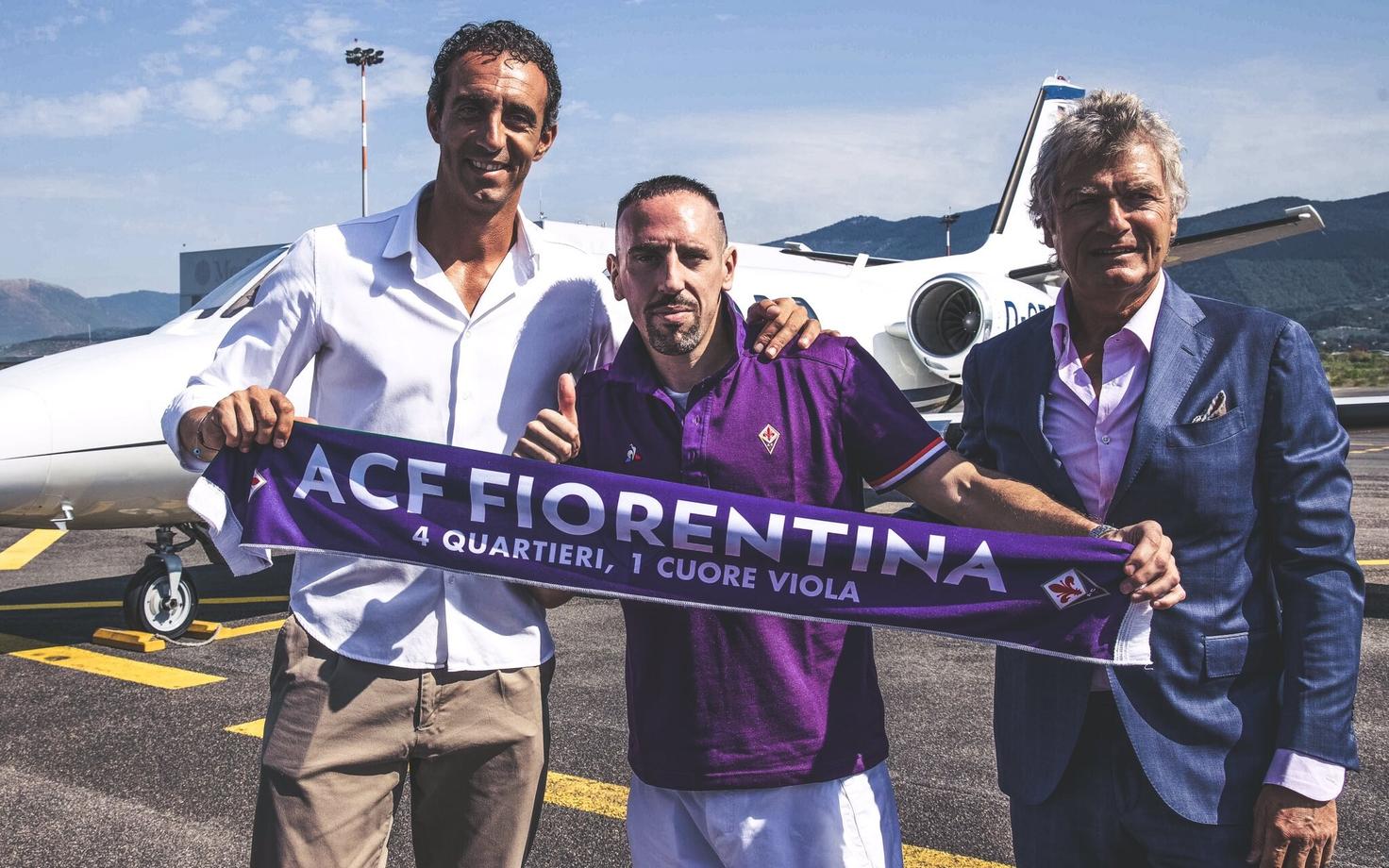 Franck Ribery liitub Fiorentinaga.