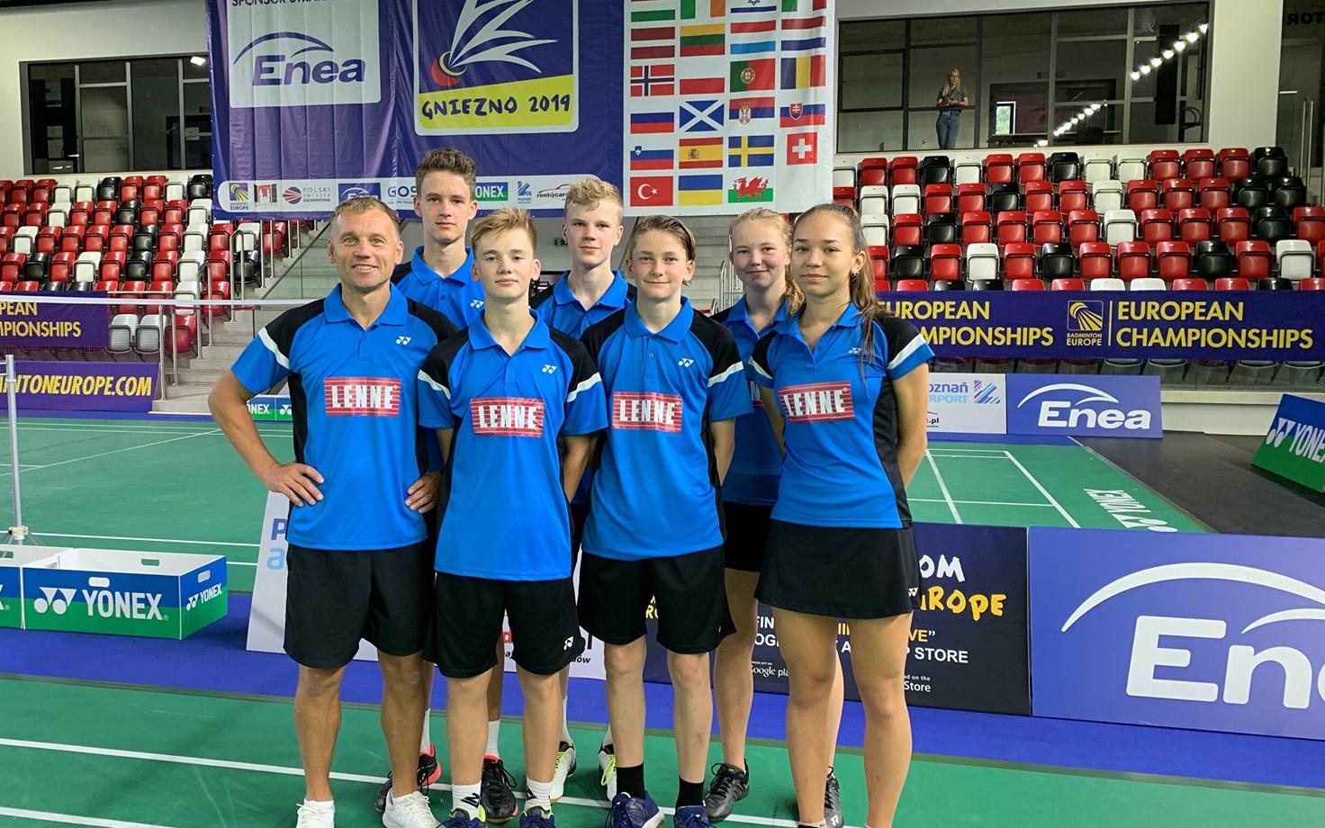 Eesti koondis sulgpalli U-17 EM-il