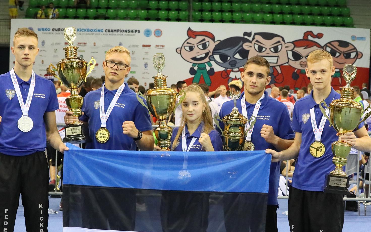 Eesti kikkpoksijad võitsid EM-il kolm kuld- ja kaks hõbemedalit