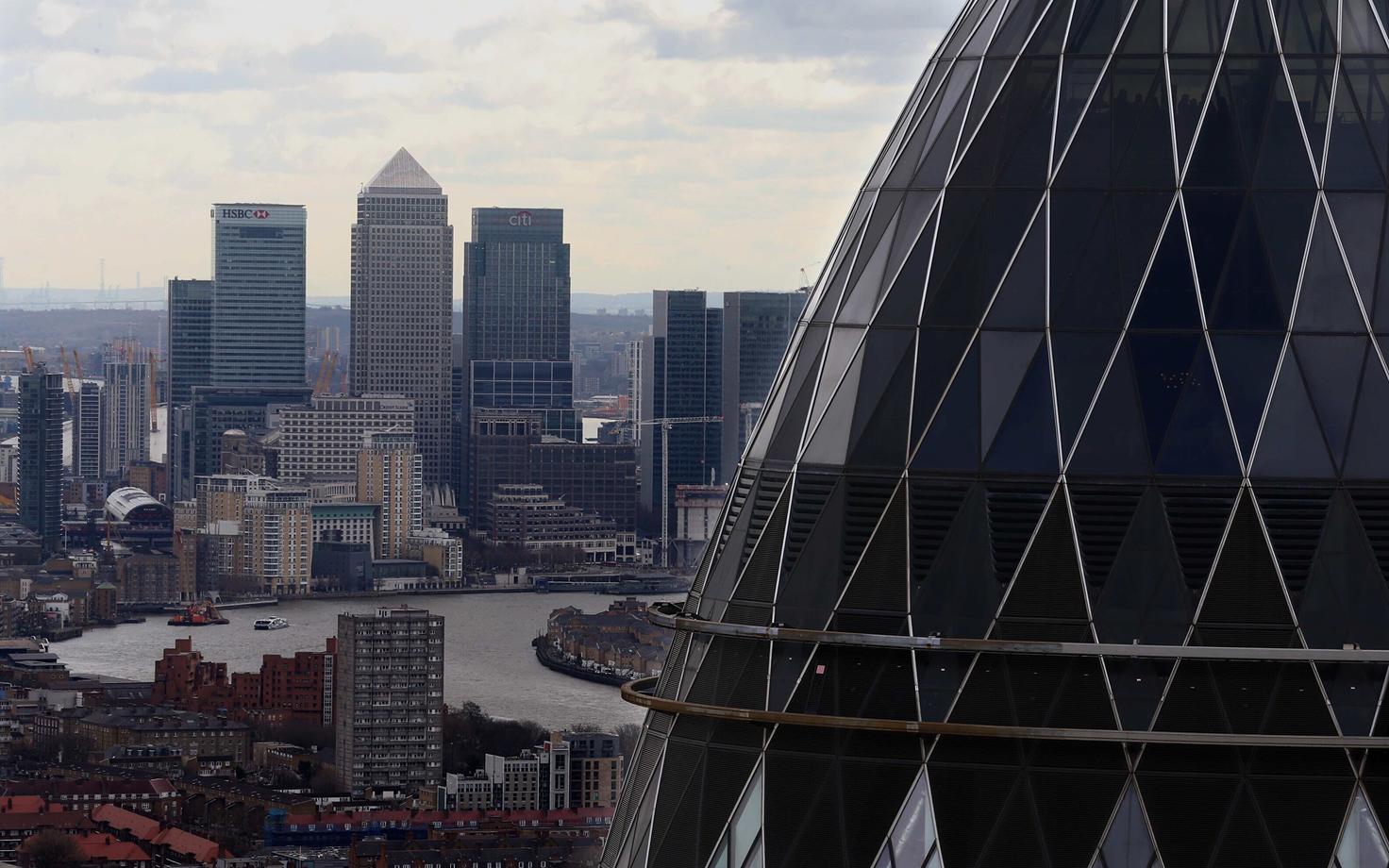 Londoni finantskeskus City.