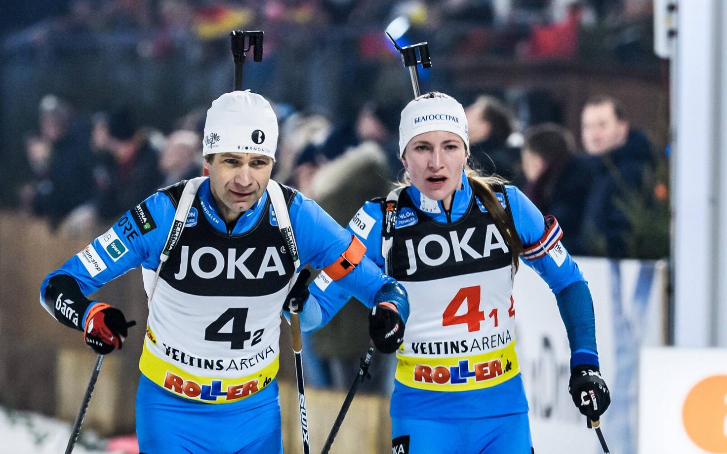 Ole Einar Björndalen ja Darja Domratševa