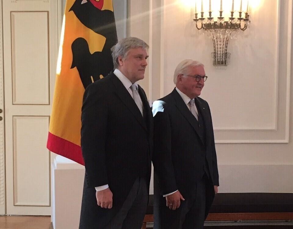 Alar Streimann ja liidupresident Steinmeier