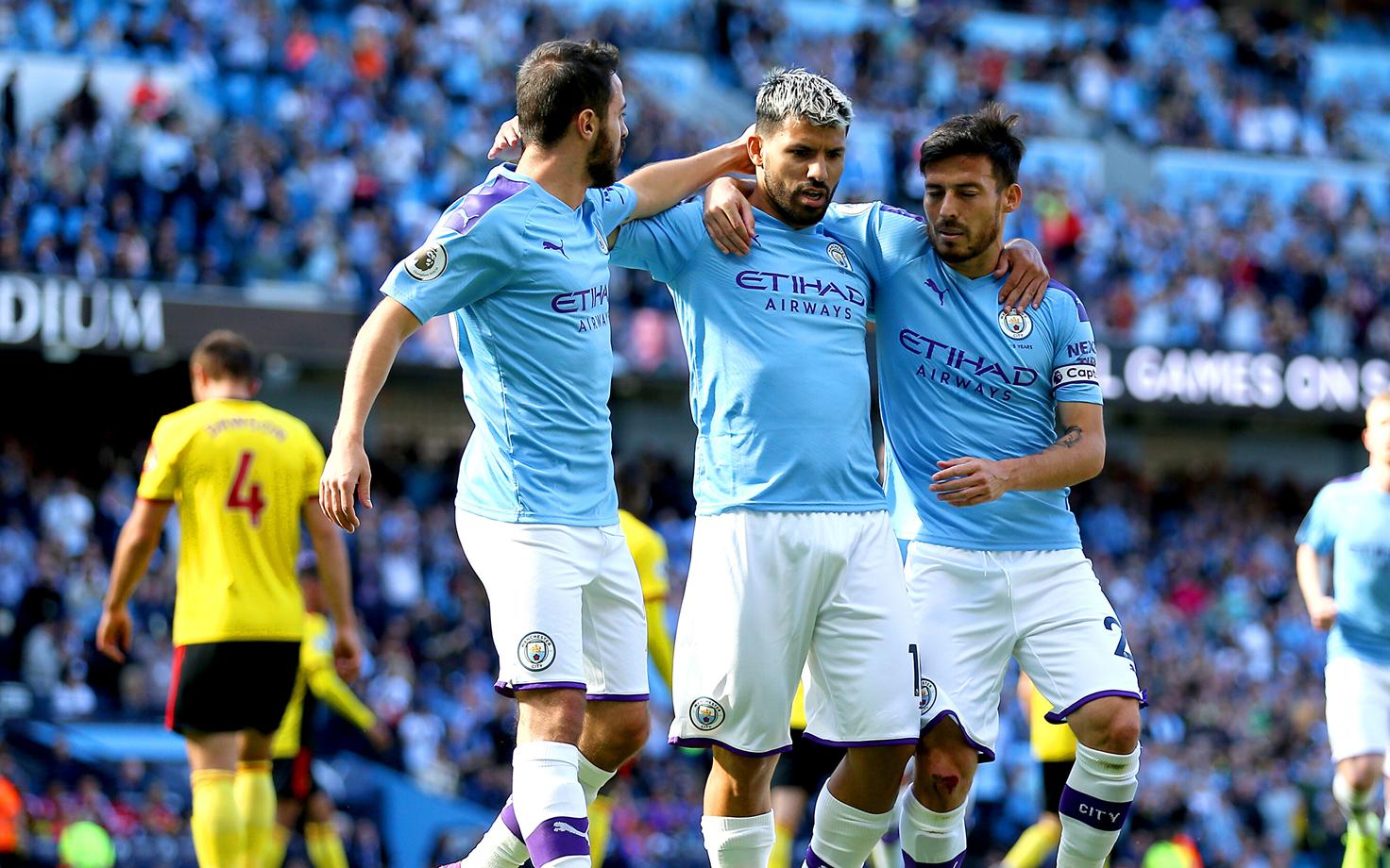 Bernardo Silva, Sergio Agüero ja David Silva