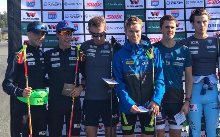 Kristjan Ilves Norra meistrivõistluste pjedestaalil (paremalt kolmas)