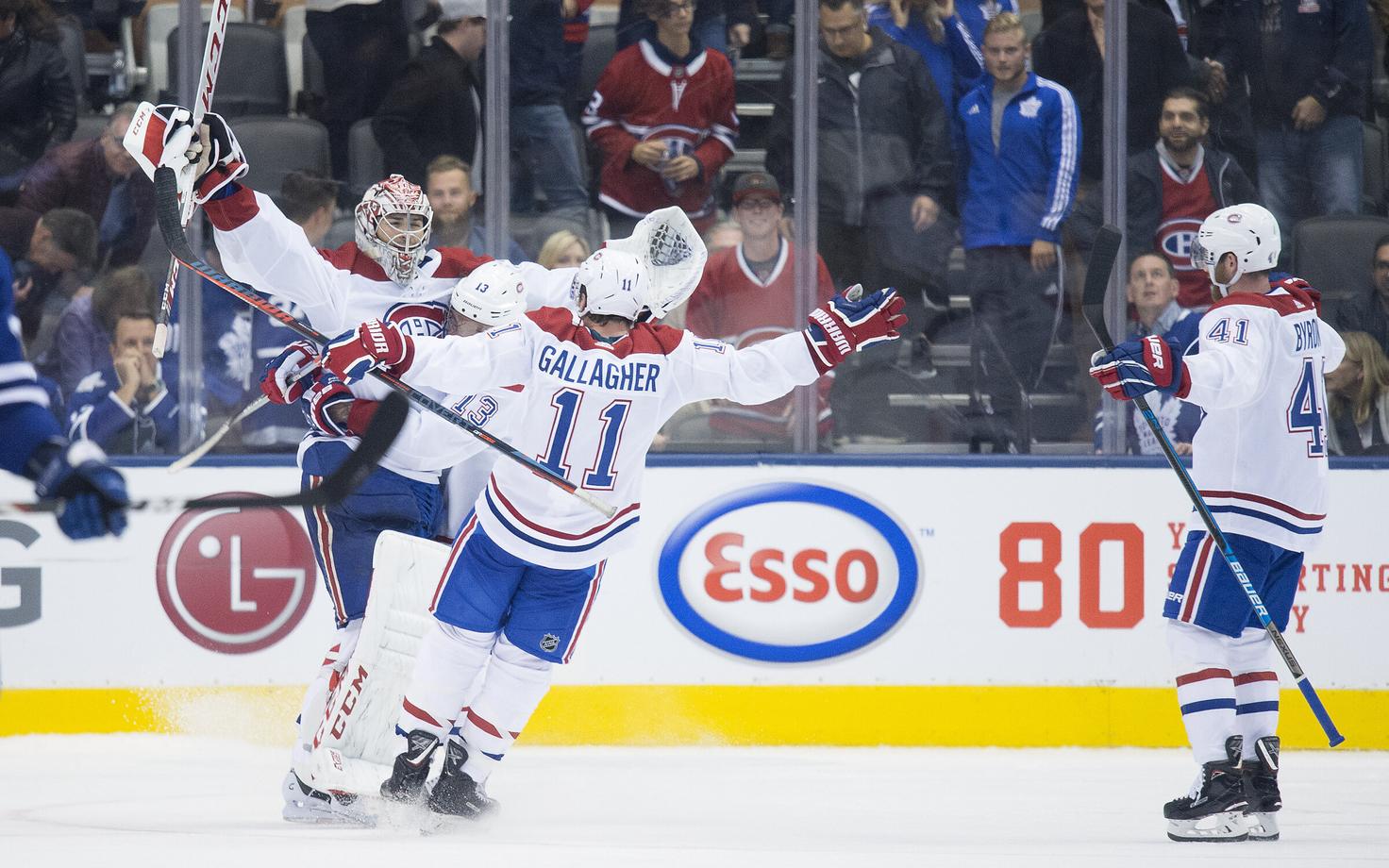 Võidukad Montreal Canadiensi mängijad