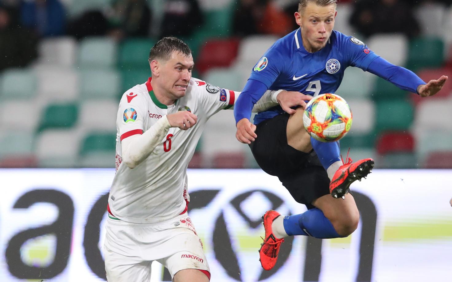 Deniss Laptev (Valgevene) ja Erik Sorga (Eesti)