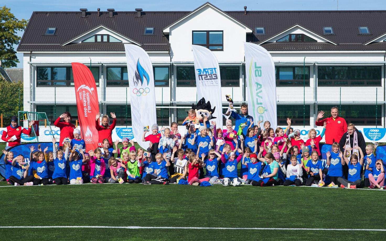 Põlva Lootospargis toimunud jalgpallifestival