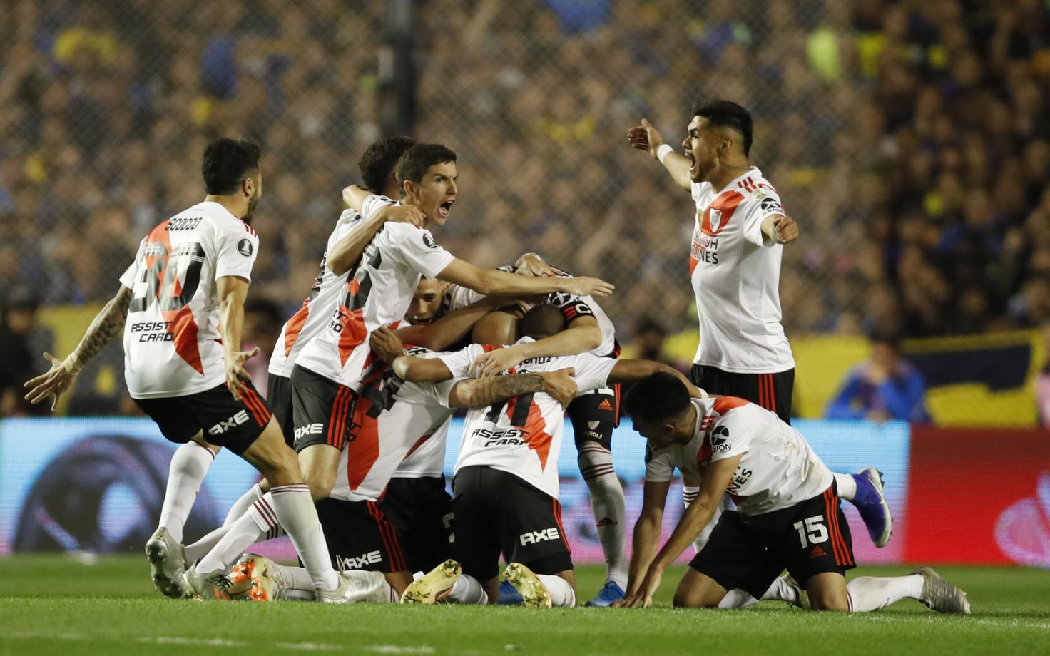 River Plate tähistamas oma finaali jõudmist