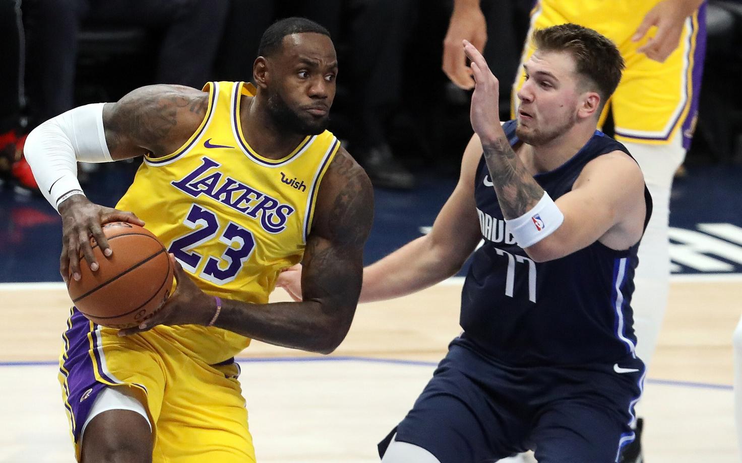 LeBron James ja Luka Doncic