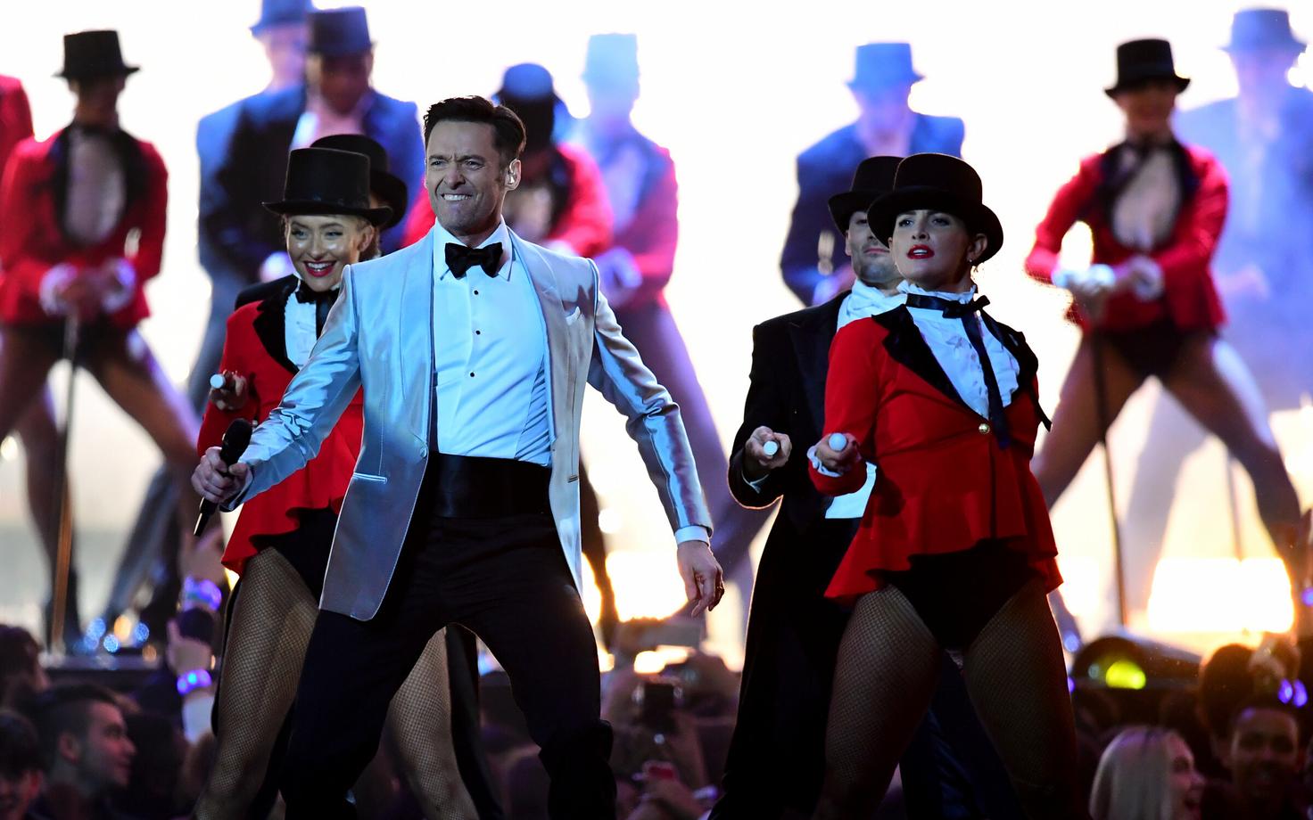 Hugh Jackman tänavuse aasta Brit Awardsil