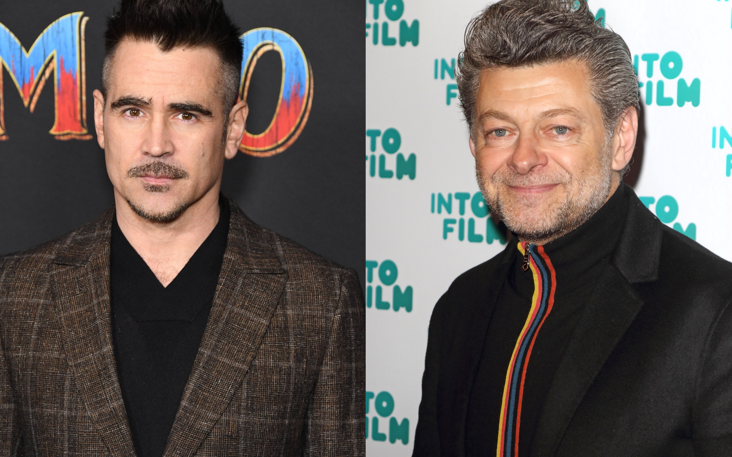 Colin Farrell (vasakul) ja Andy Serkis.