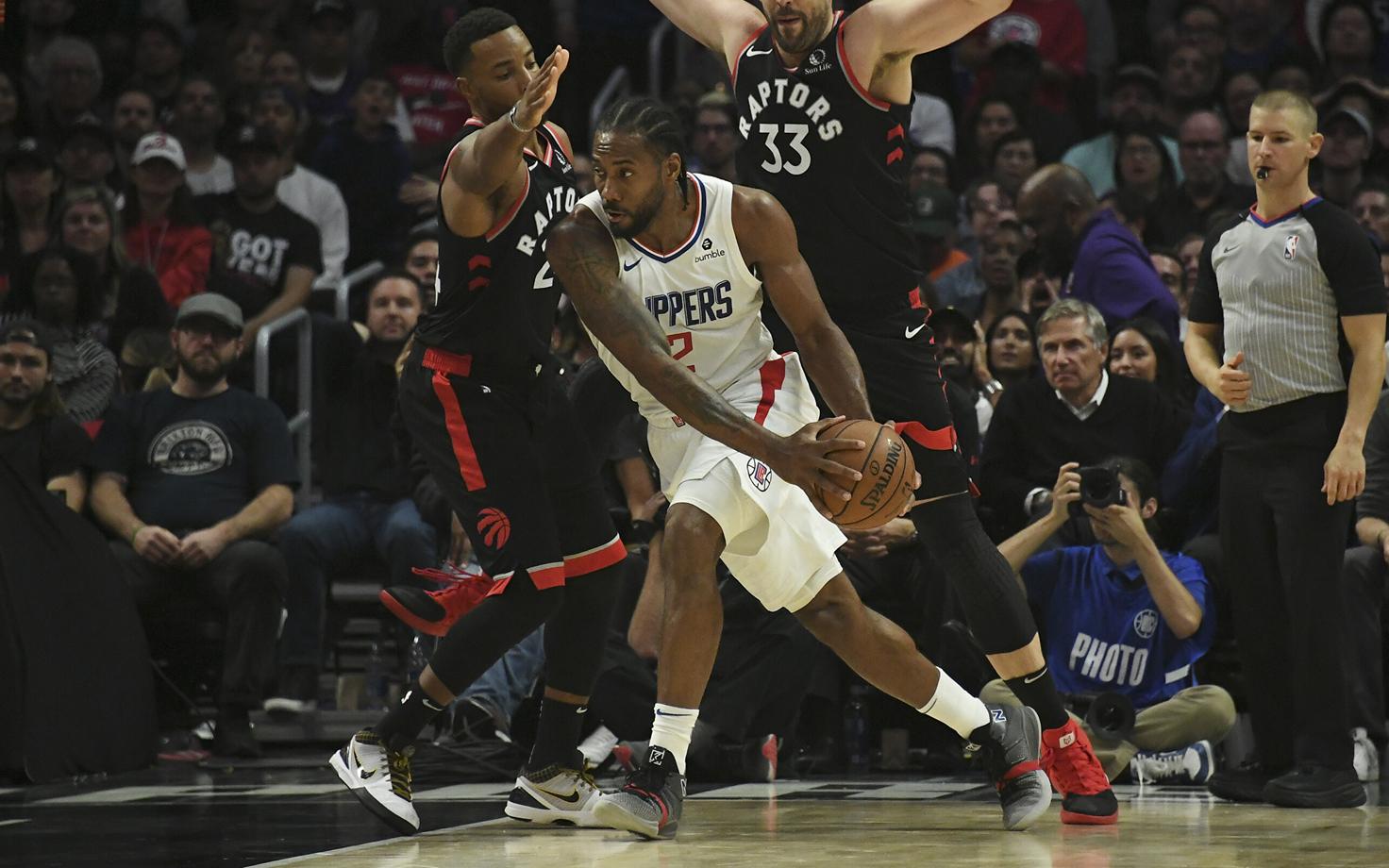 Kawhi Leonard mängus Toronto Raptorsi vastu