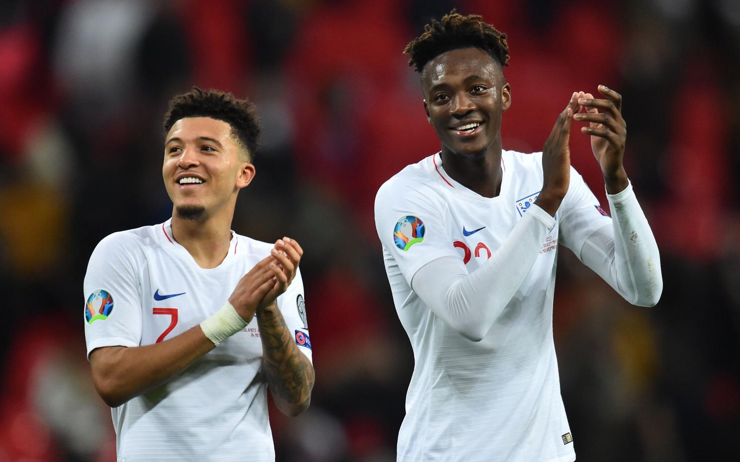 Jadon Sancho ja Tammy Abraham