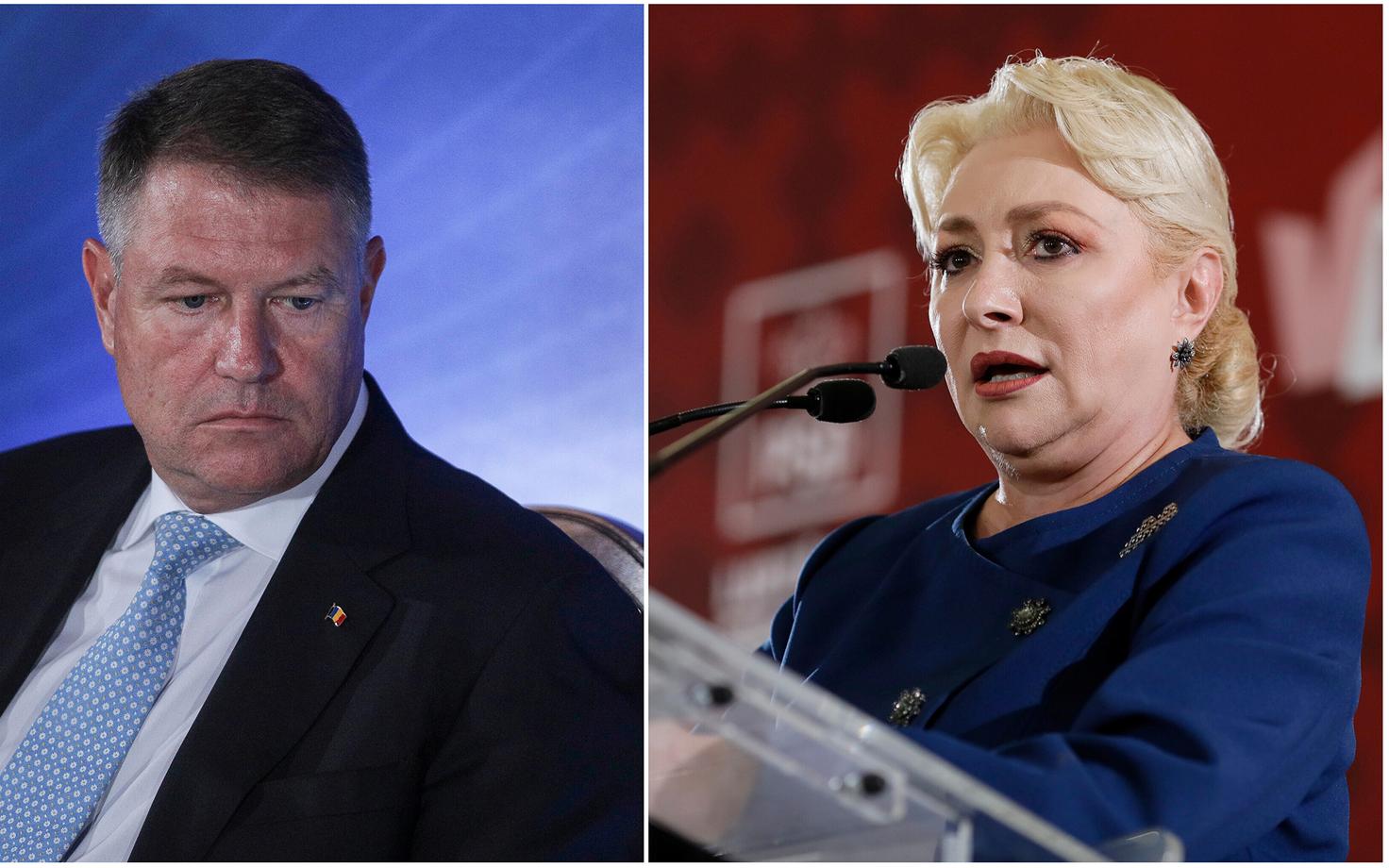 Klaus Iohannis ja Viorica Dancila.