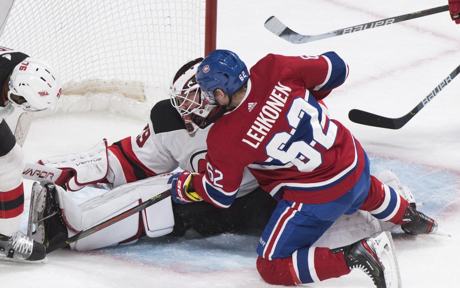 Artturi Lehkonen viskas Canadiensi kaotusmängus ühe värava