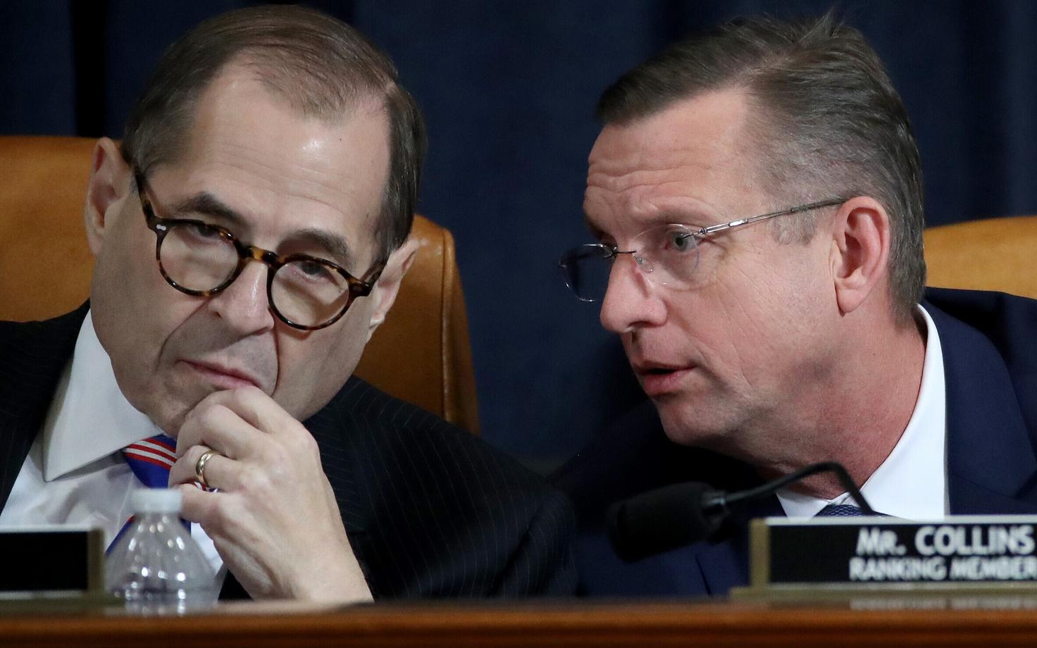 Esindajatekoja justiitskomitee demokraadist esimees Jerry Nadler ja juhtiv vabariiklane Doug Collins.