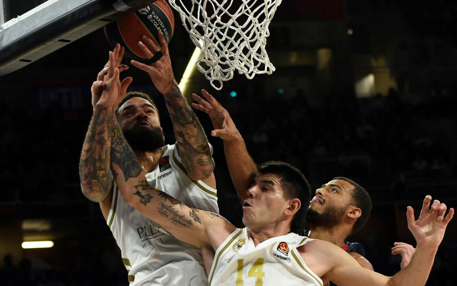 Jeff Taylor (Real), Gabriel Deck (Real), Shavon Shields (Baskonia)