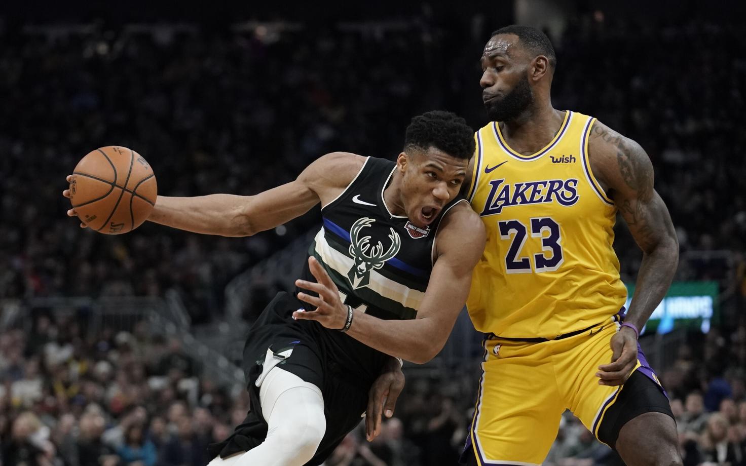 Giannis Antetokounmpo ja LeBron James