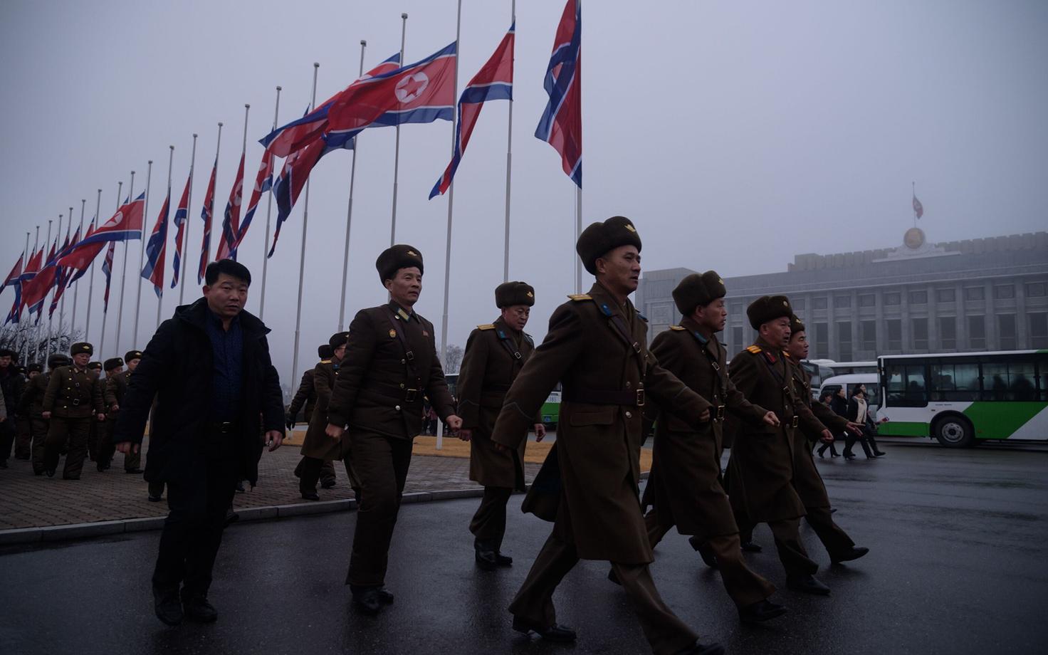 Korea rahvaarmee sõdurid.