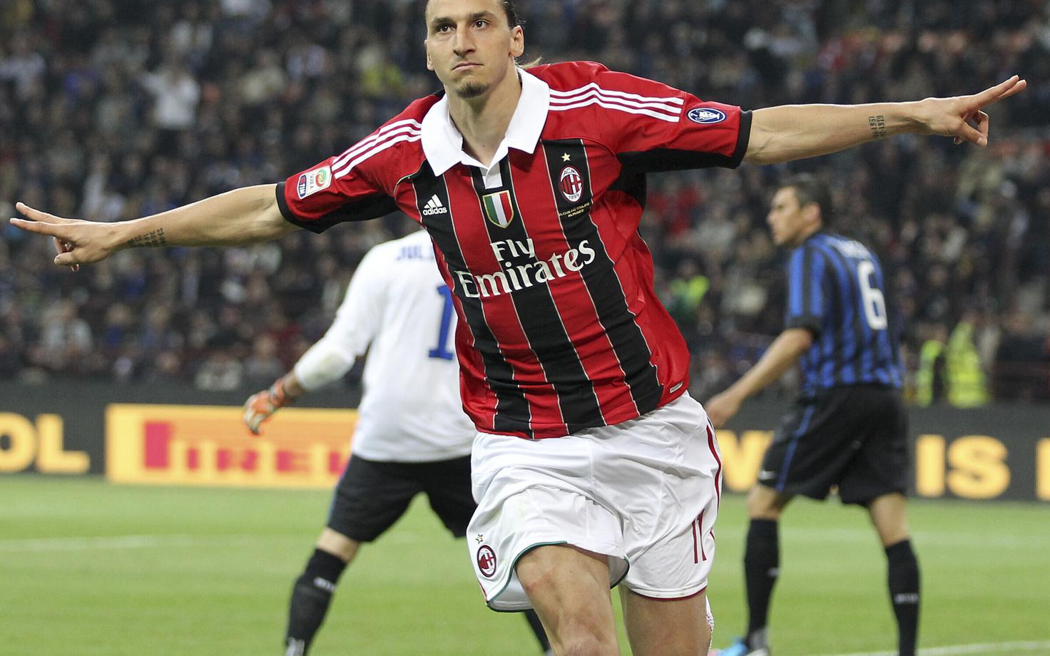 Zlatan Ibrahimovic 2012. aastal Milani särgis
