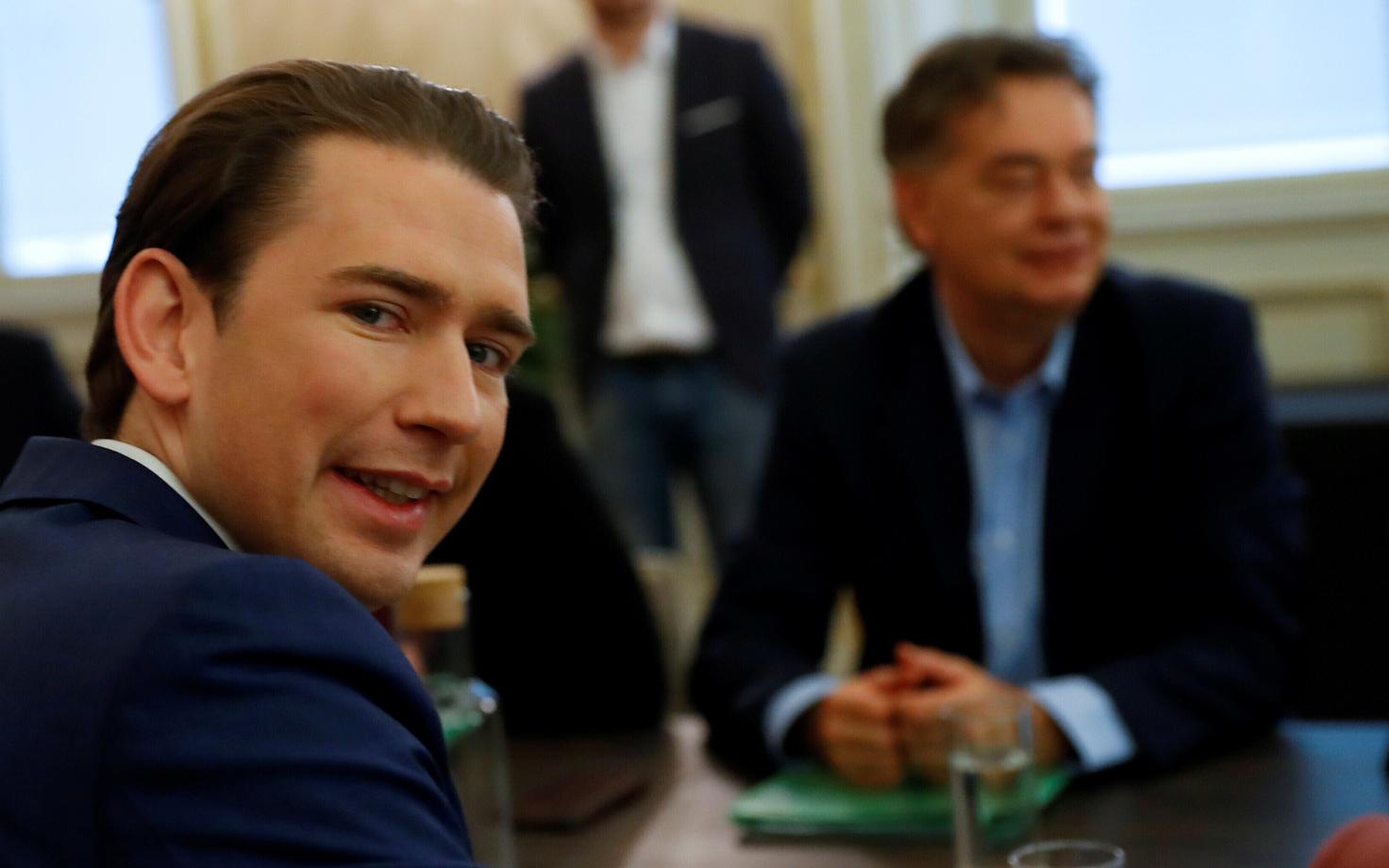 Sebastian Kurz ja Werner Kogler koalitsioonikõnelustel.