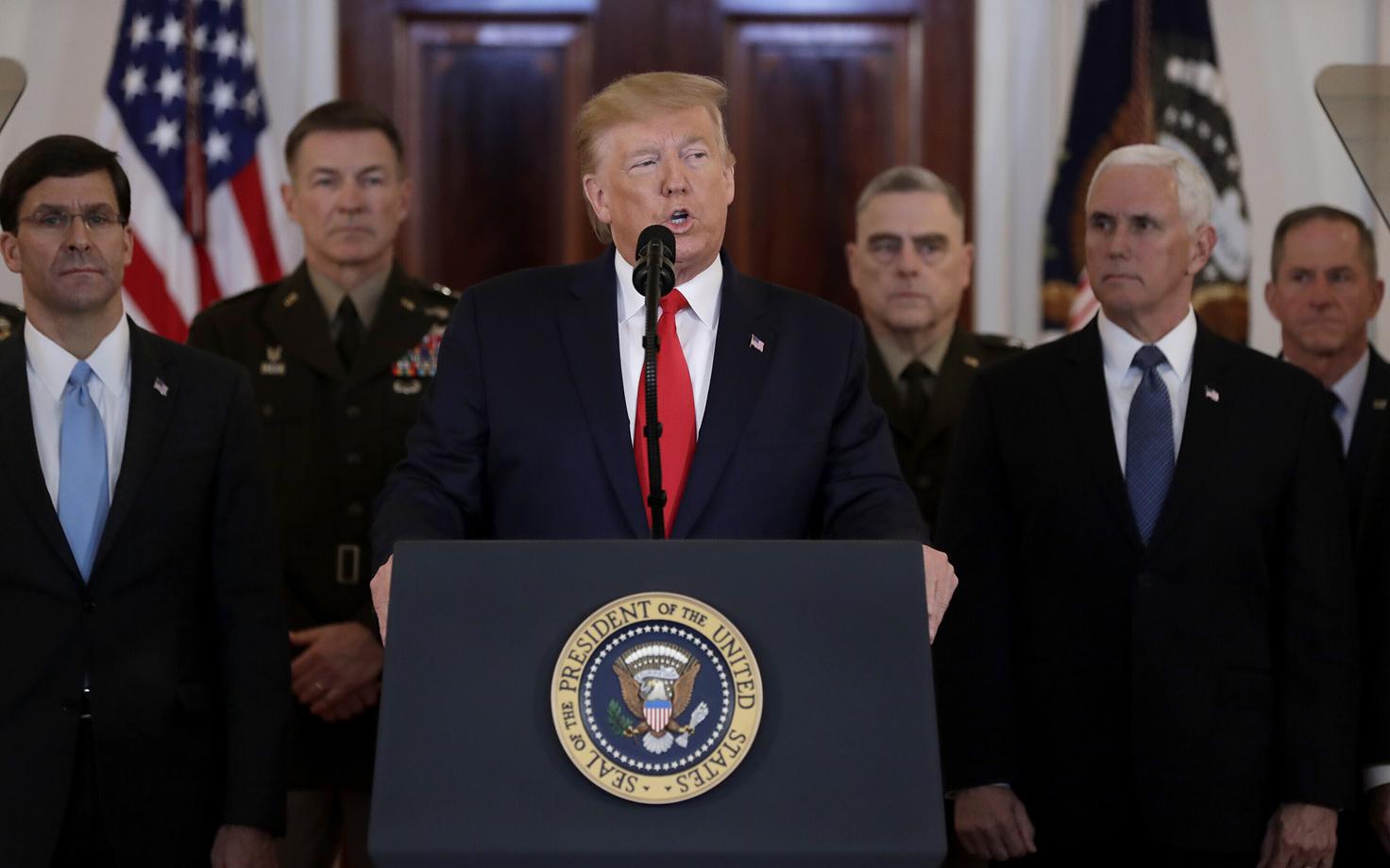 Дональд Трамп выступил с обращением к нации в связи с атаками Ирана на американские военные базы в Ираке.