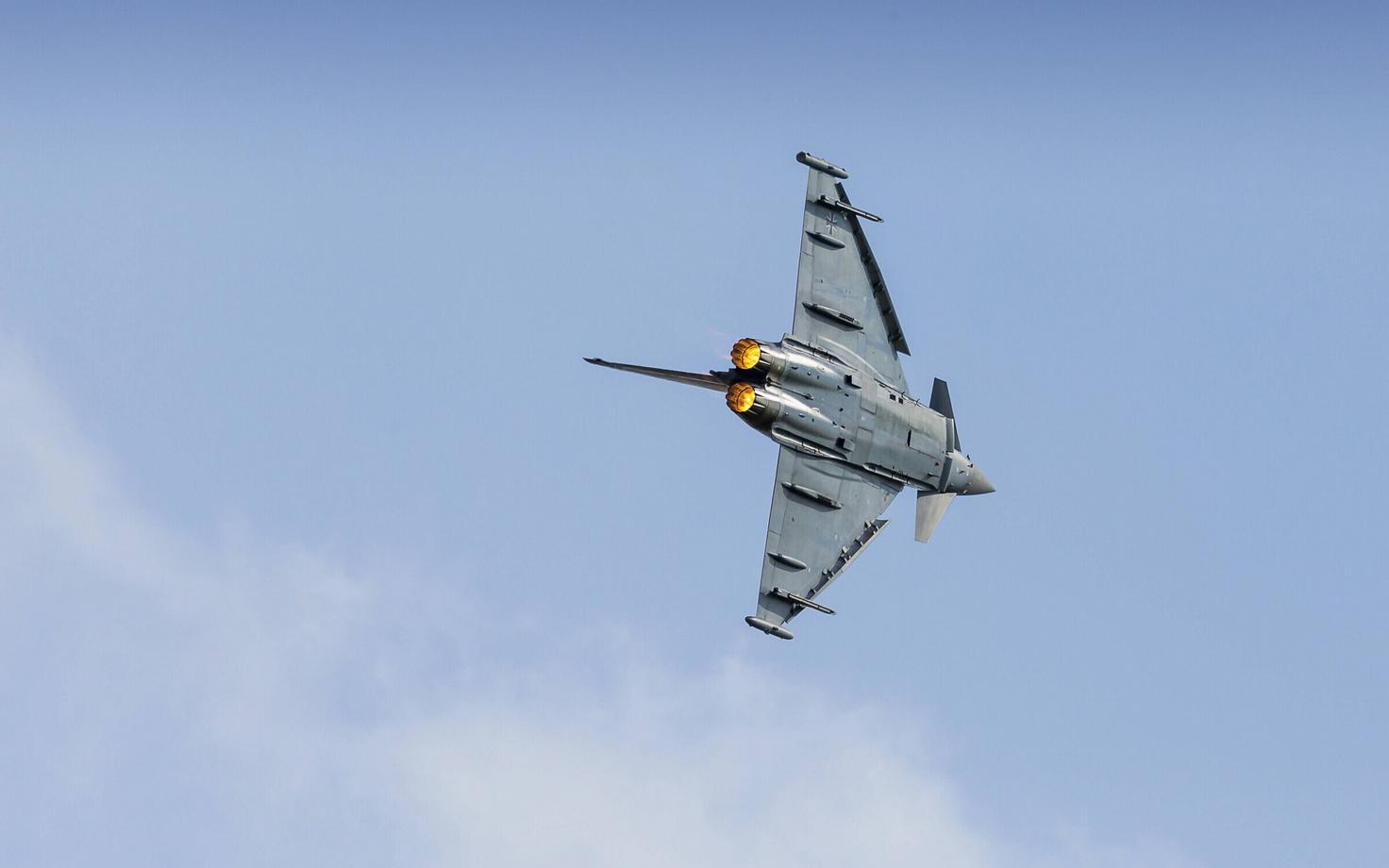 Eurofighter Typhoon Saksa lennuüritusel.