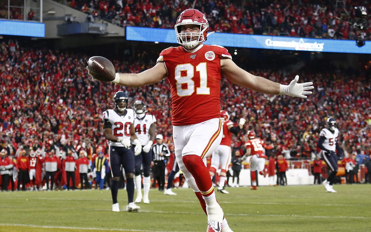 Kansas City Chiefsi mängija Blake Bell