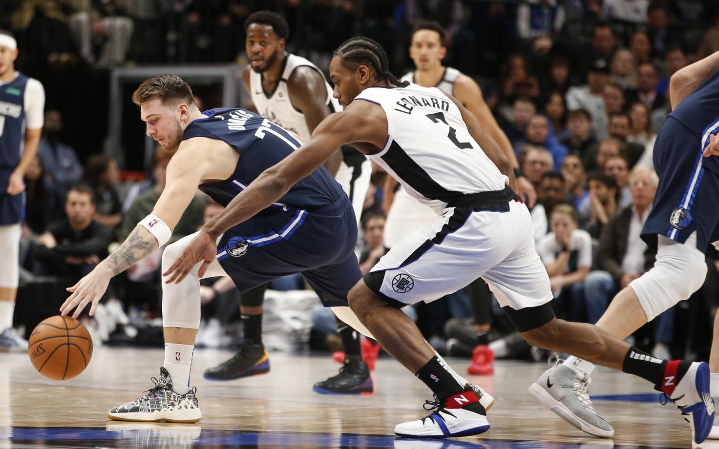 Luka Doncic ja Kawhi Leonard