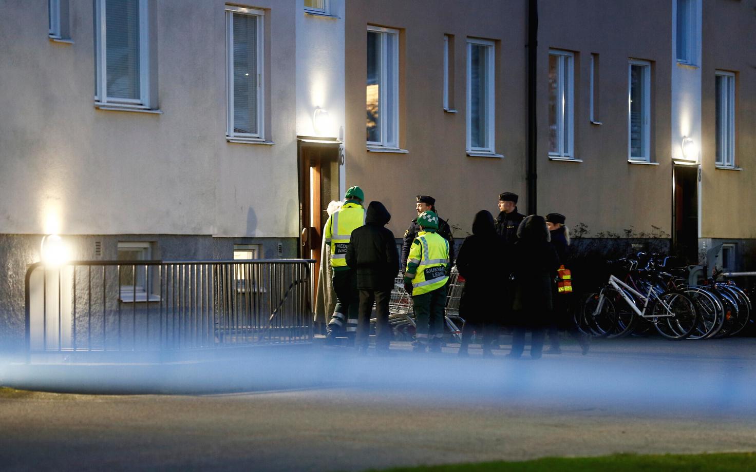 Rootsi politsei sündmuskohal Norrköpingis.