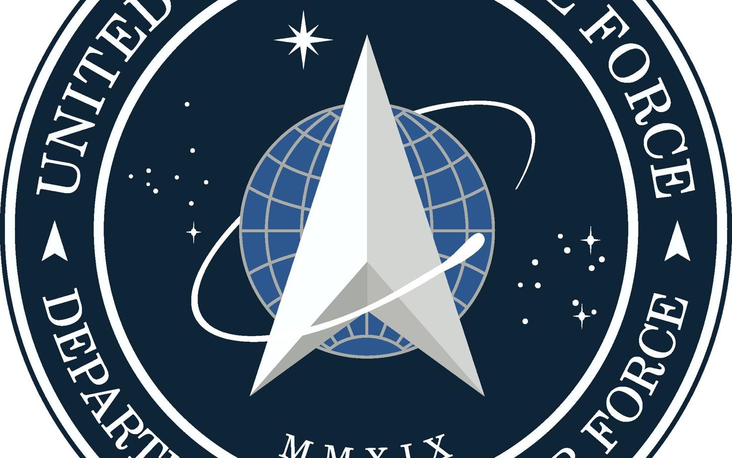 USA kosmosejõudude uus logo.