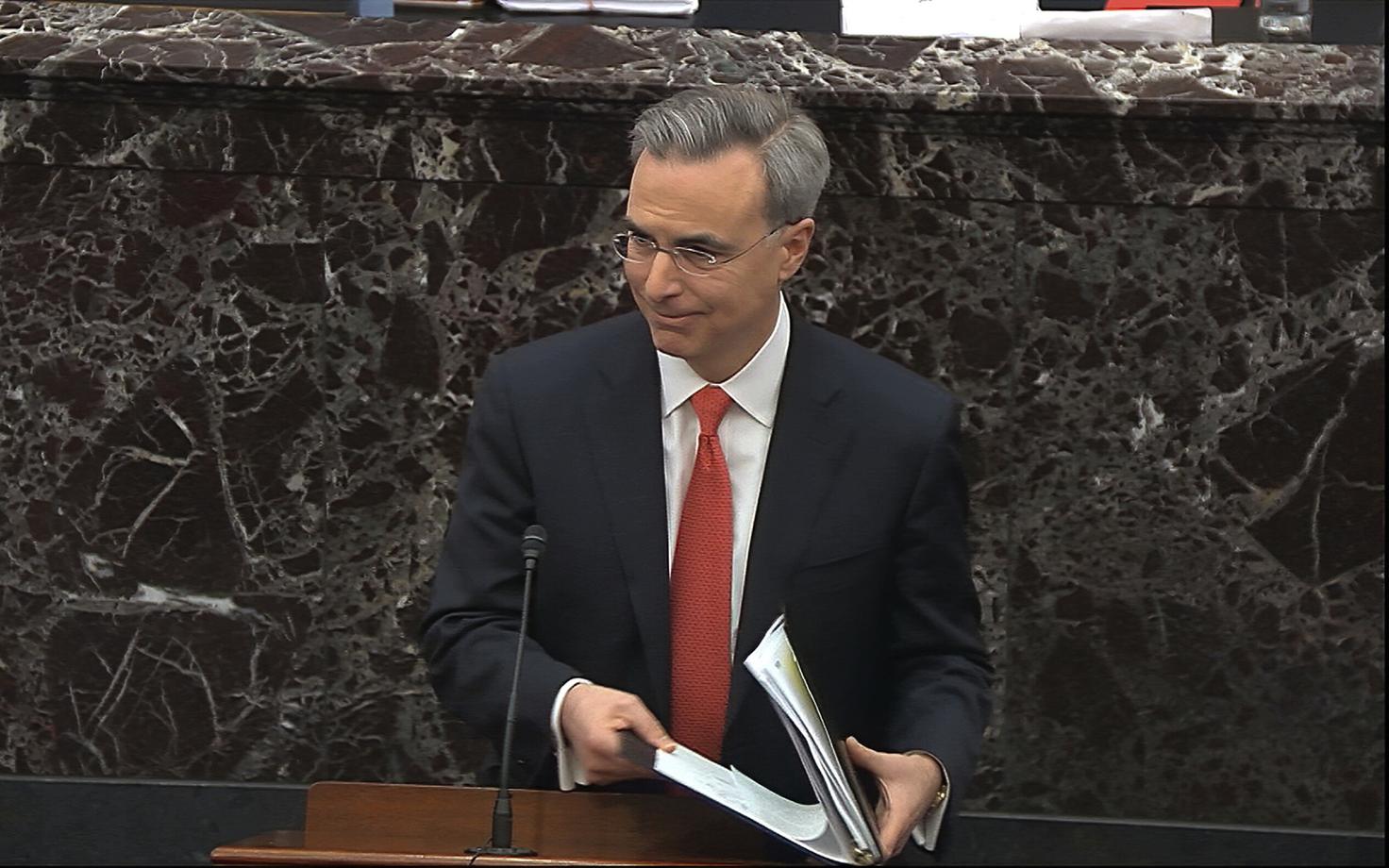 Trumpi juhtiv kaitseadvokaat Pat Cipollone senati ees.