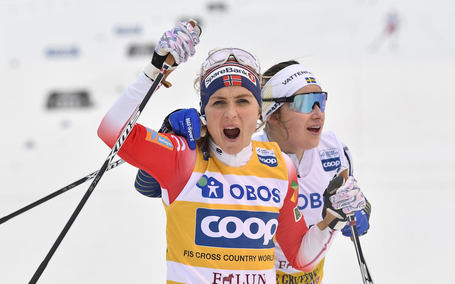 Therese Johaug ja Ebba Andersson