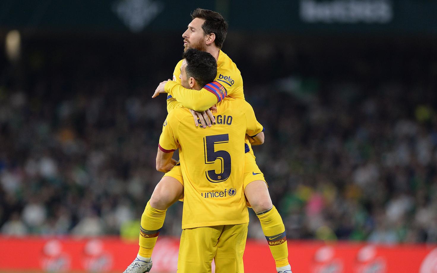 Lionel Messi ja Sergio Busquets
