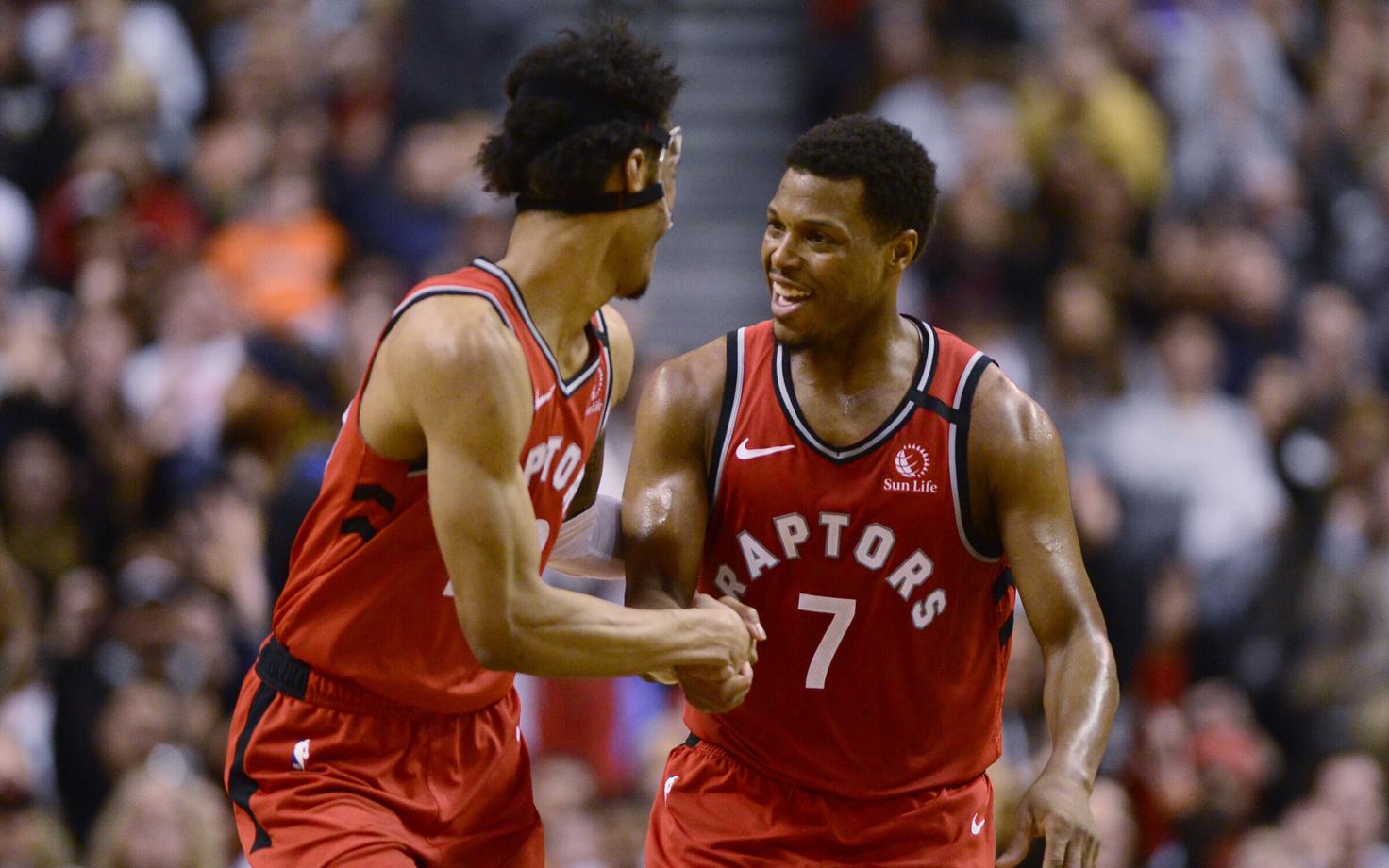 Patrick McCaw ja Kyle Lowry