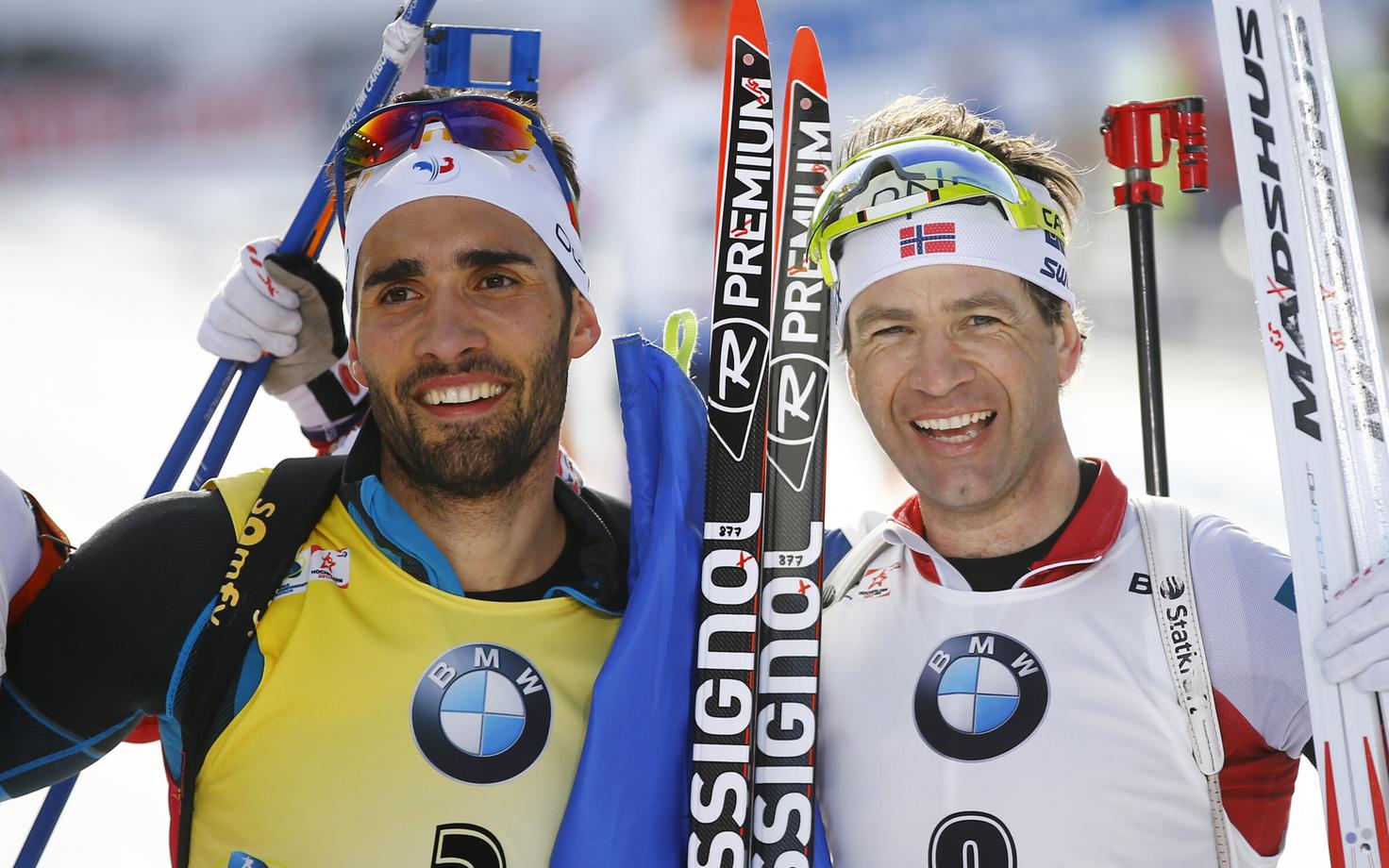 Martin Fourcade ja Ole Einar Björndalen 2017. aastal