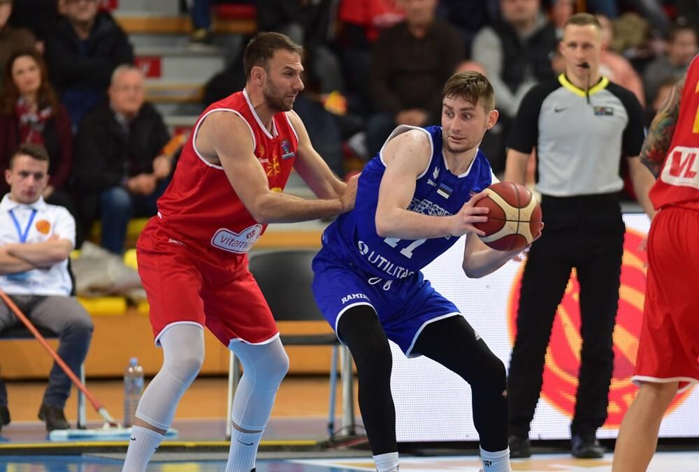 Kristian Kullamäe mängus Põhja-Makedoonia vastu