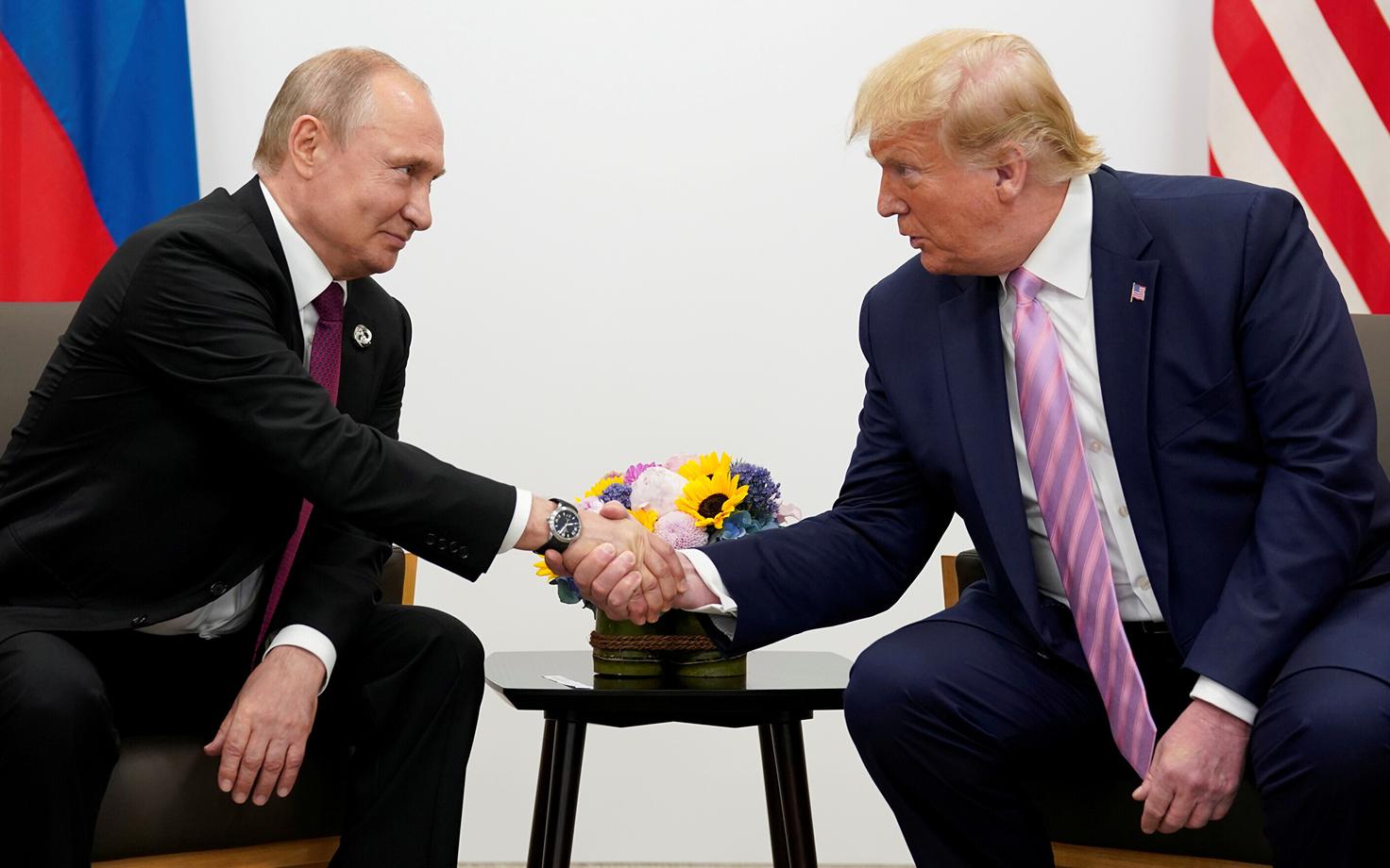 Vladimir Putin ja Donald Trump.
