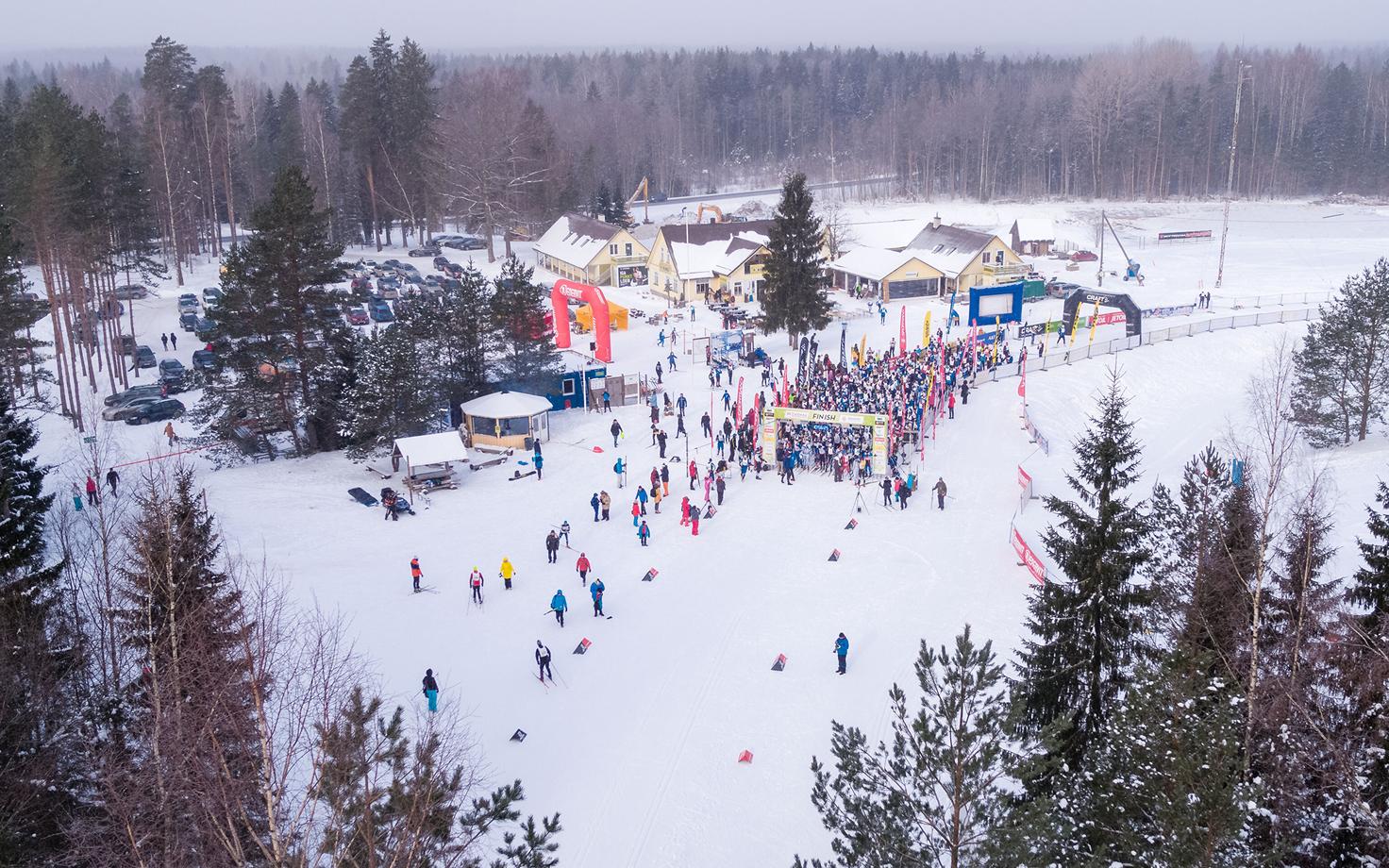 Tallinna suusamaratoni finišipaik.