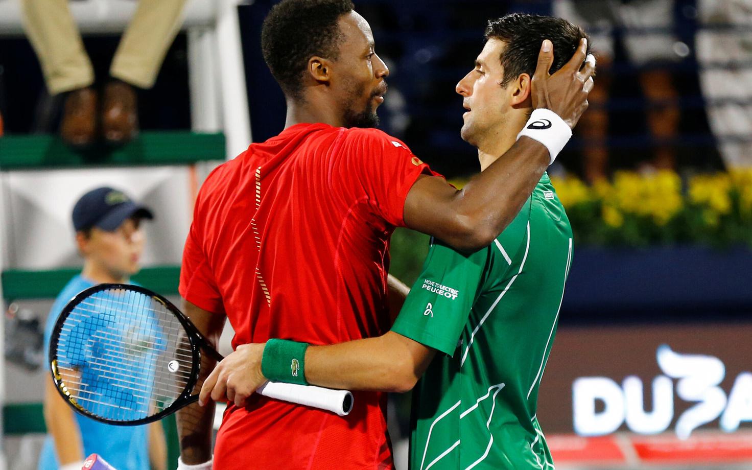 Gael Monfils ja Novak Djokovic