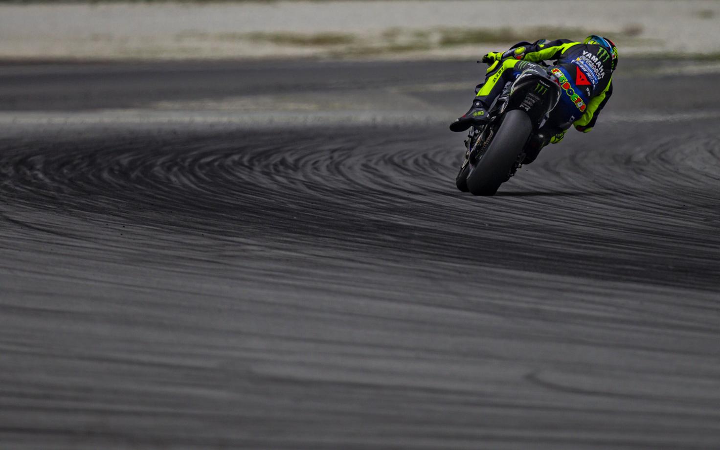 Valentino Rossi Malaisias toimunud testimisel