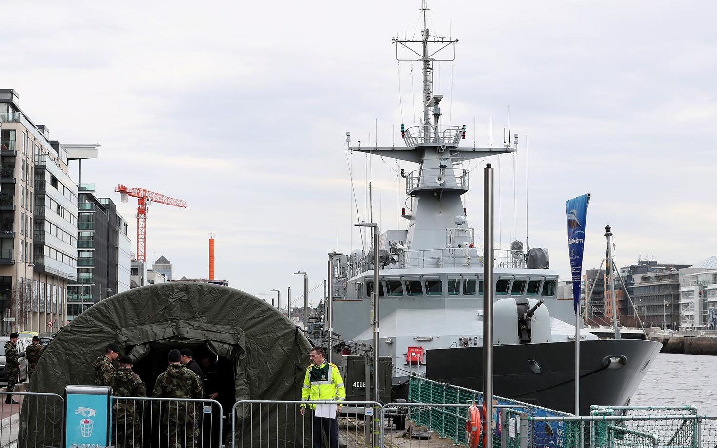 Koroonaviiruse testimispunkt Dublinis.