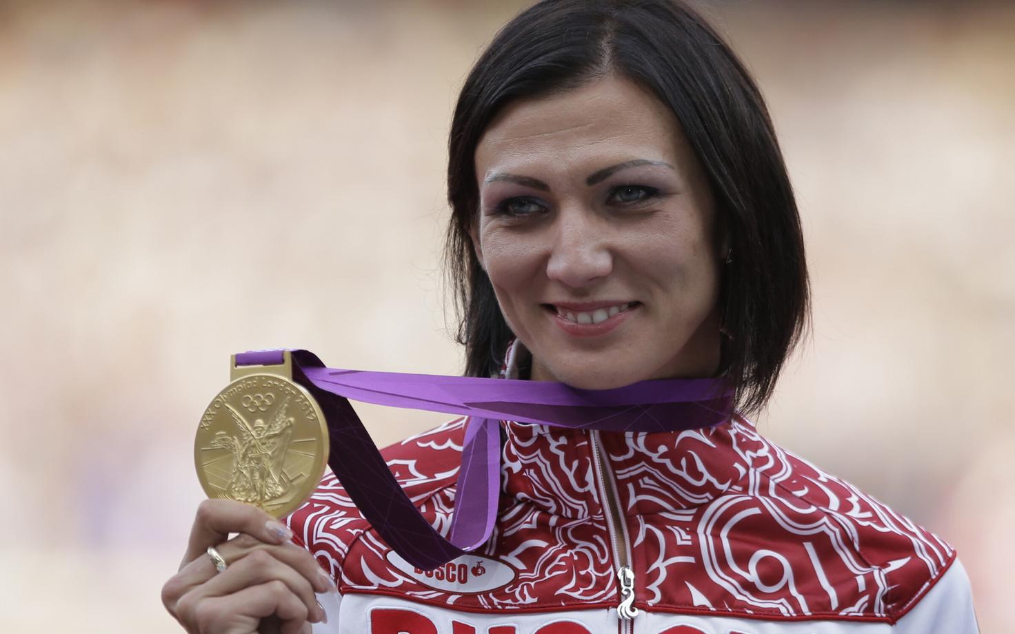 Natalja Antjuhh Londoni olümpiamängude kuldmedaliga
