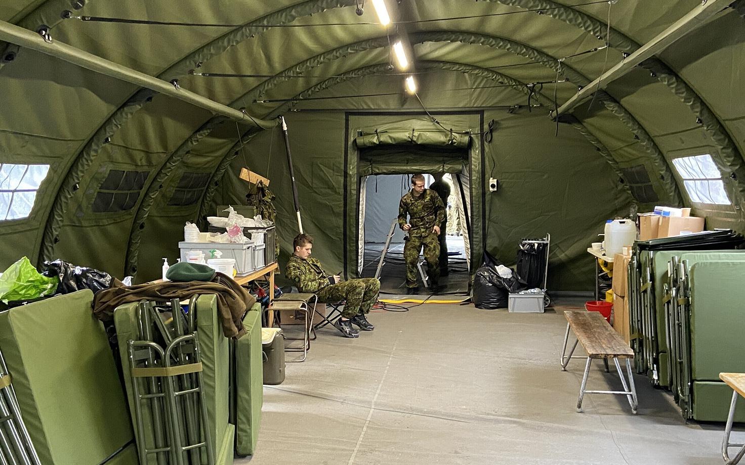 Kaitseväe välihaigla kokkupakkimine