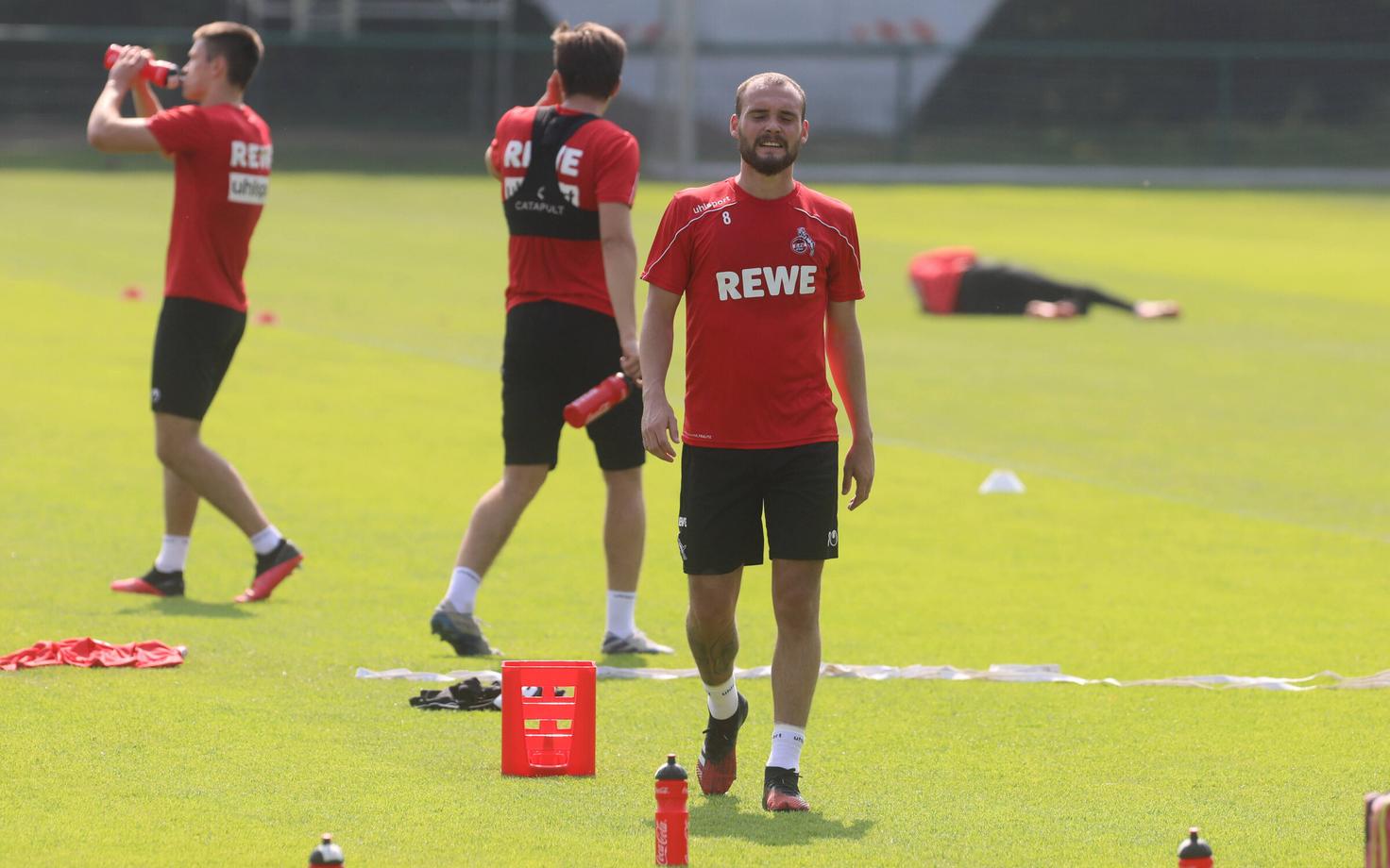 FC Kölni mängijad treeningul
