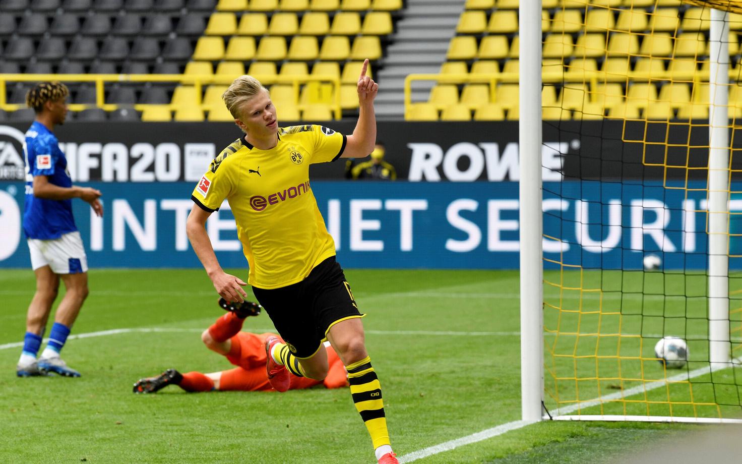 Erling Haaland lõi Dortmundi Borussia neljast väravast sisse esimese