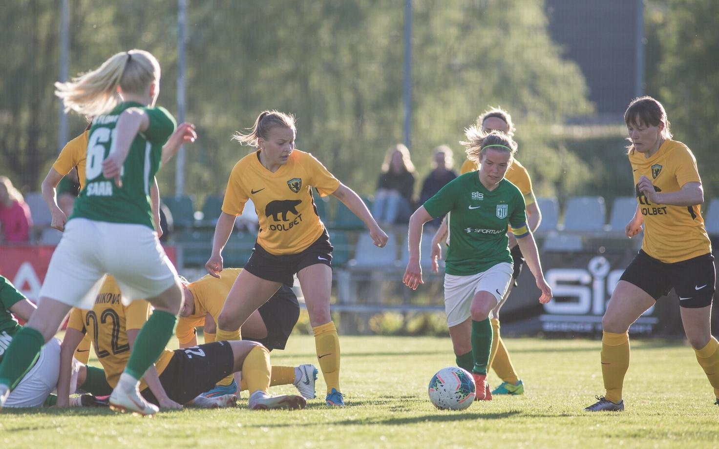FC Flora ja Pärnu JK Vapruse naiskonnad