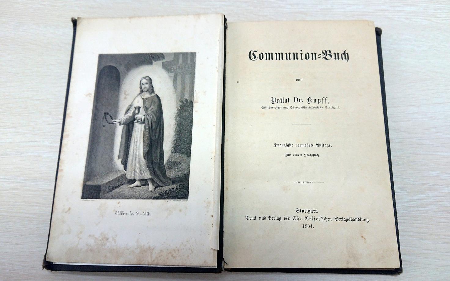 Kapff Communion Buch.